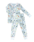 English Countryside 2-piece pajama featuring charming and playful prints.