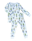 Spring Topiaries 2-piece pajama featuring charming and playful prints.