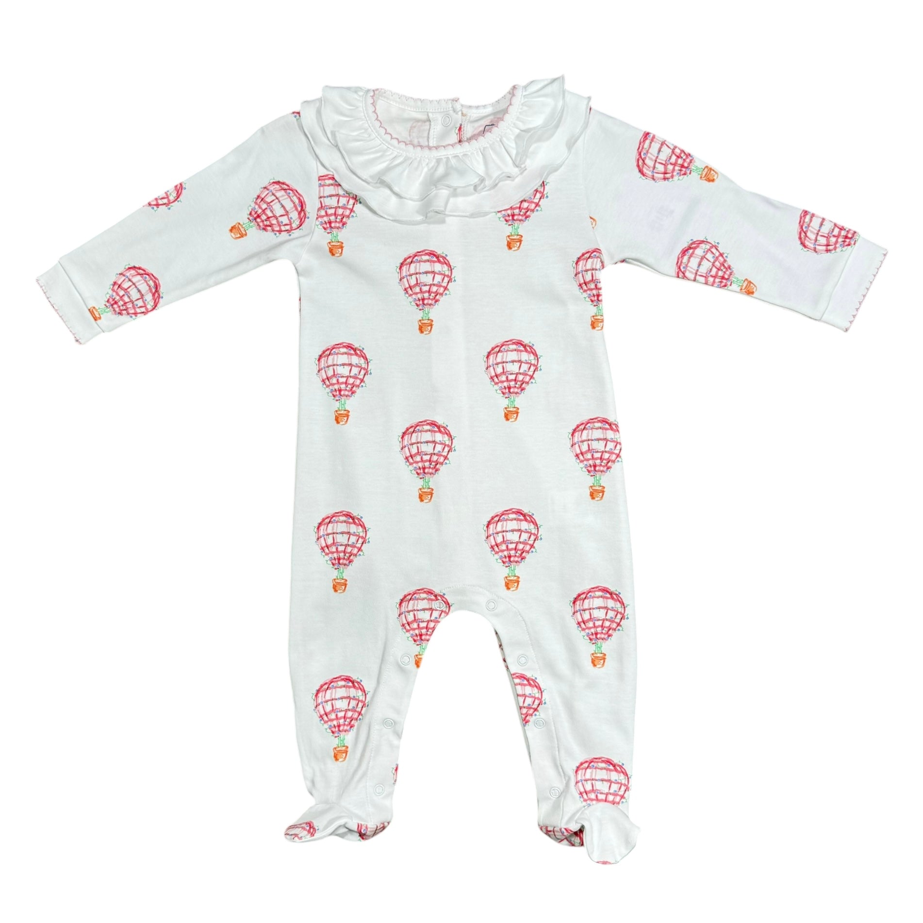Girls Playsuit with Ruffle Collar