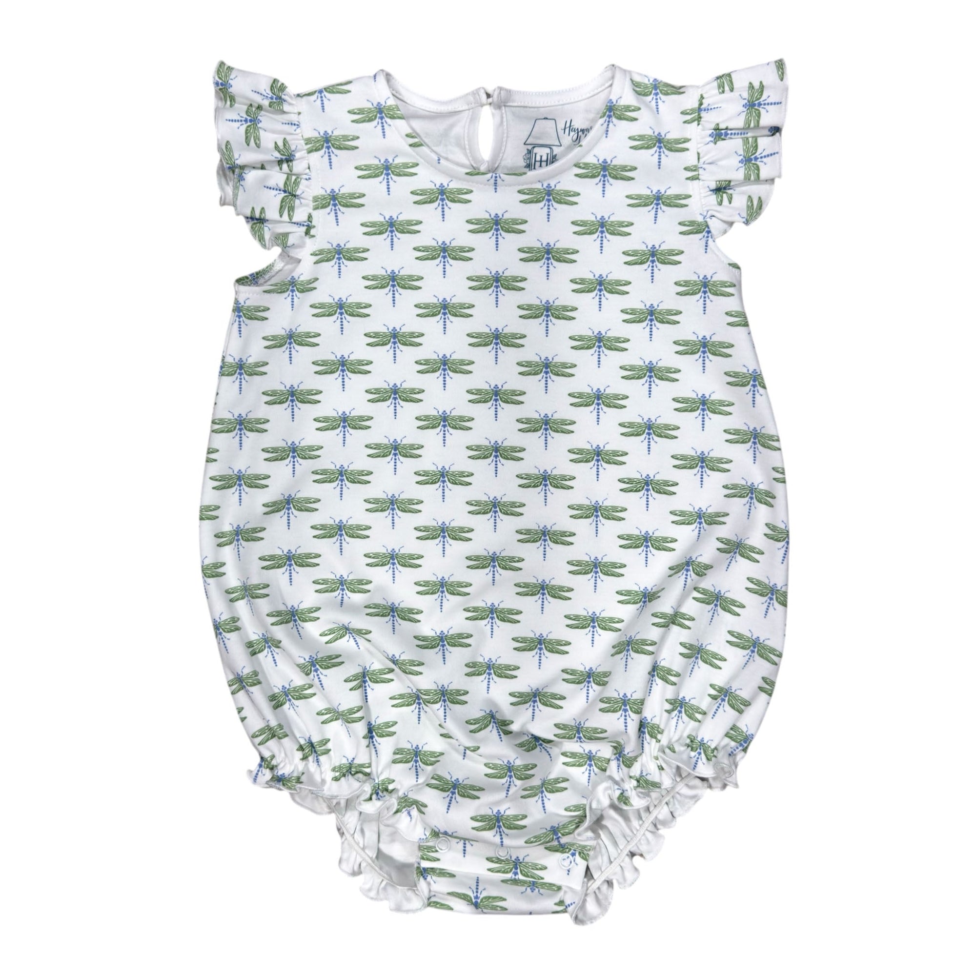 Dreamy Dragonflies girls sleeveless classic bubble featuring charming and playful prints.