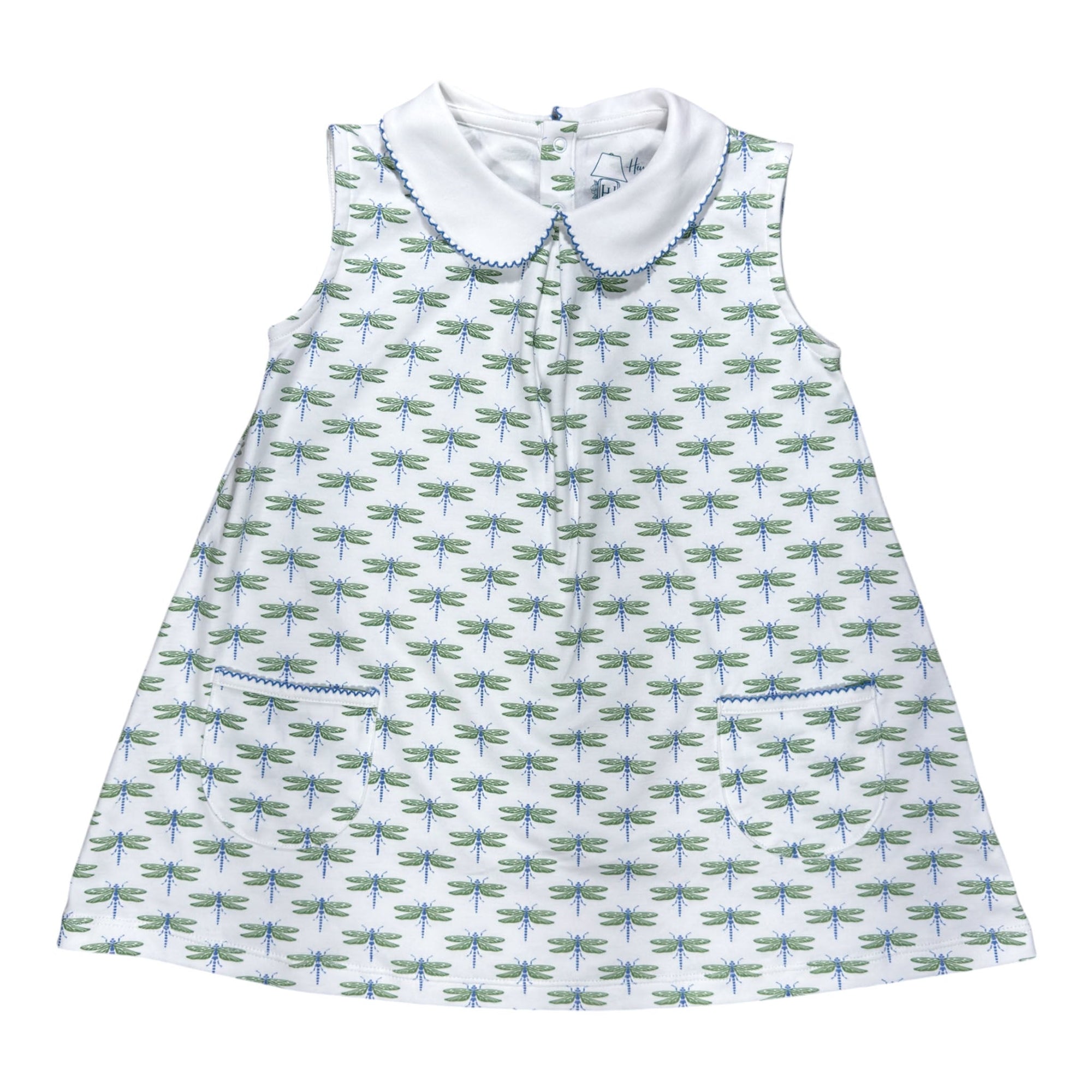 Dreamy Dragonflies sleeveless pocket twirl dress featuring charming and playful prints.