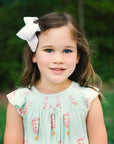 Little Girls Heyward House Smocked Dress in Hot Air Balloon Pattern