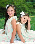 Sisters Playing in Heyward House Hot Air Balloon Dress
