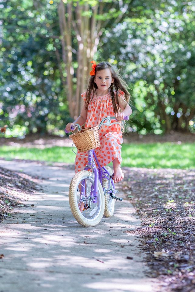 Girl Pink and Orange Polka Dot Heyward House Smocked Dress