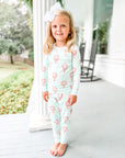 Heyward House 2 Piece Hot Air Balloon Girl's Pajama with Hair Bow