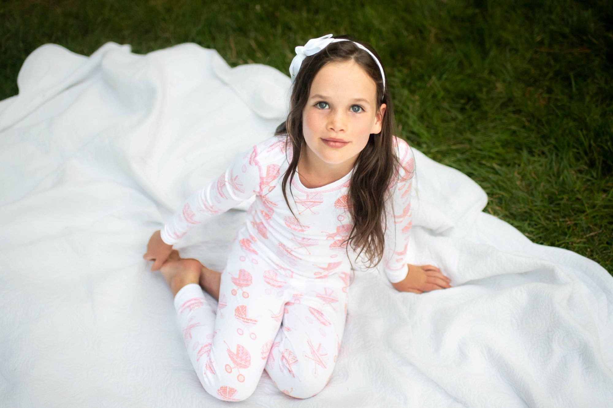 2 Piece Heyward House Pink Pram Pajama Set