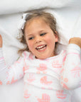 Pink Pram 2 Piece Pajama Set by Heyward House on Little Sister