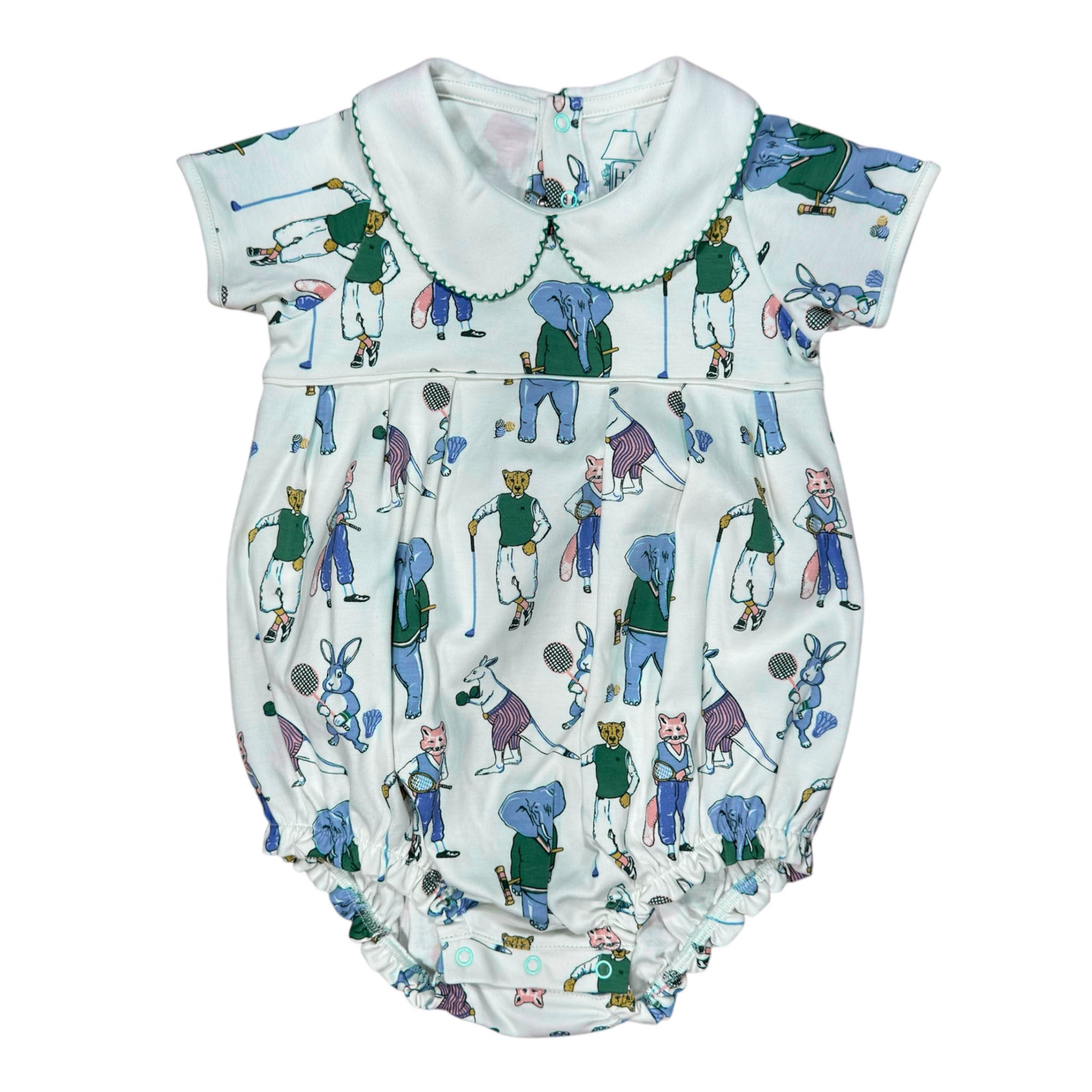 Boys Short Sleeve Pleated Bubble