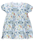 English Countryside ss playtime dress featuring charming and playful prints.