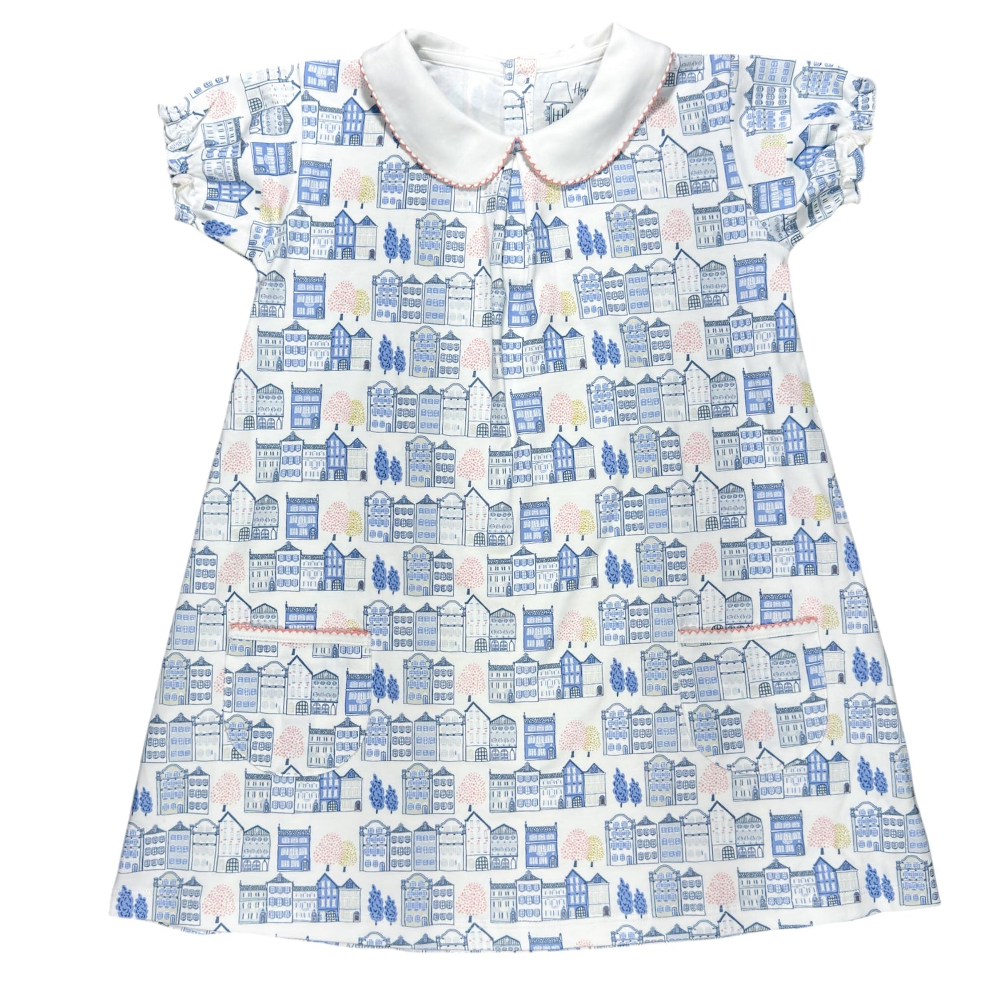 Dutch Row ss pocket twirl dress featuring charming and playful prints.