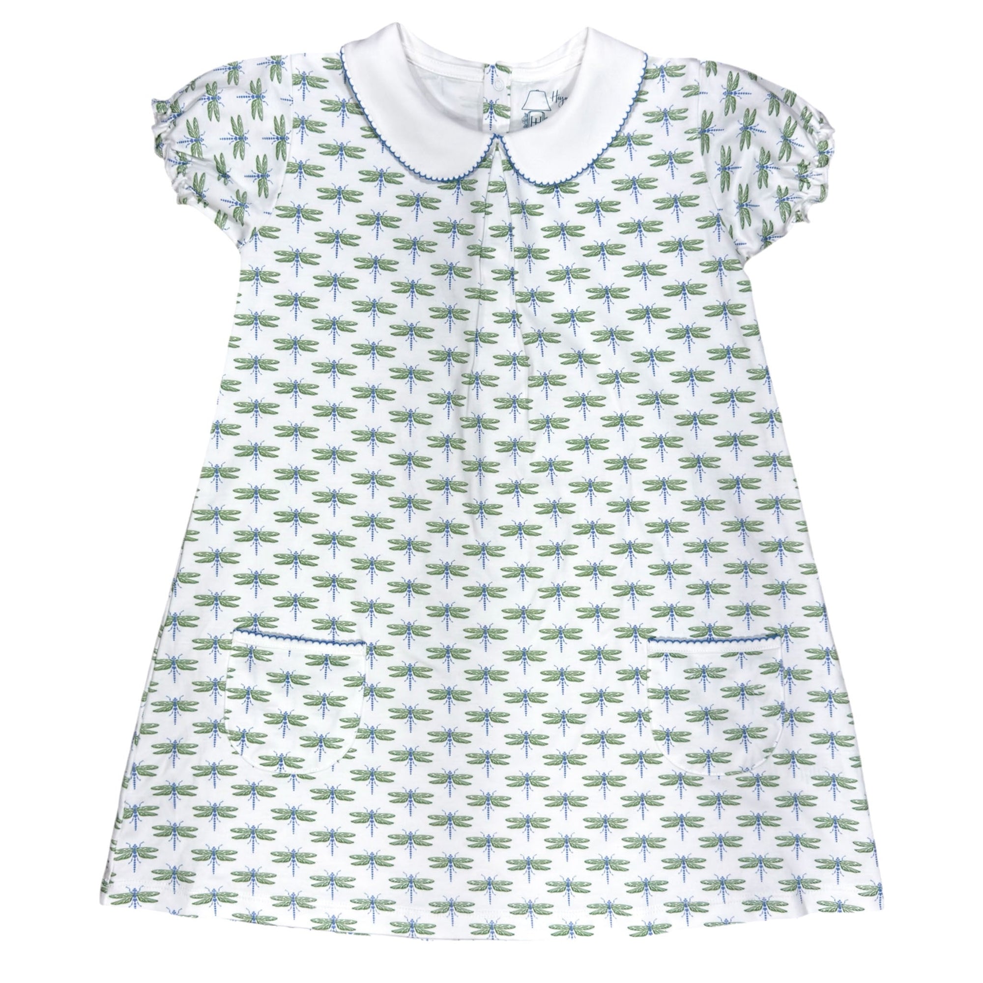 Dreamy Dragonflies ss pocket twirl dress featuring charming and playful prints.