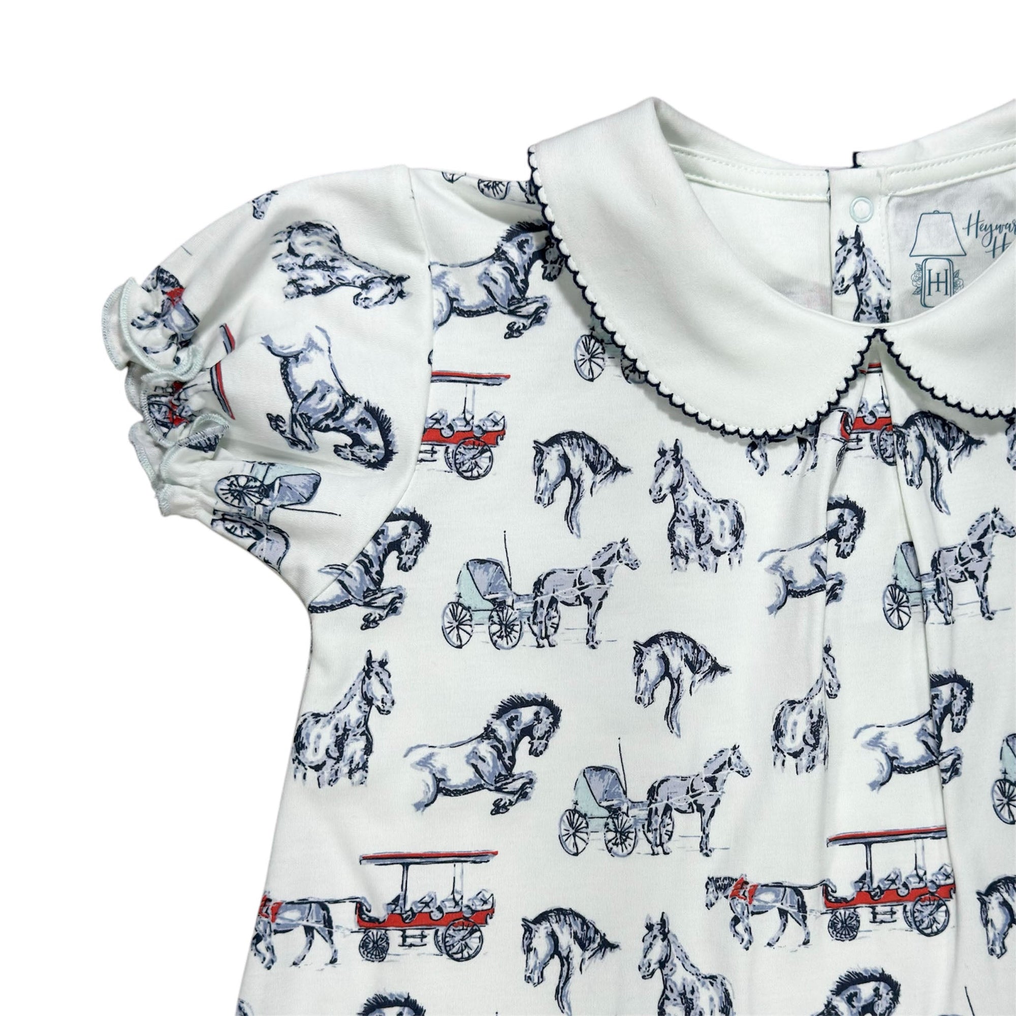 Horse Sketches outfit featuring charming and playful prints.