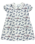 Horse Sketches ss pocket twirl dress featuring charming and playful prints.