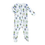 Spring Topiaries footed pajama featuring charming and playful prints.