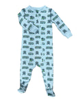 Tradd Street Trolleys footed pajama featuring charming and playful prints.