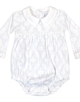 Heyward House Blue Lattice Long Sleeve Bubble Front
