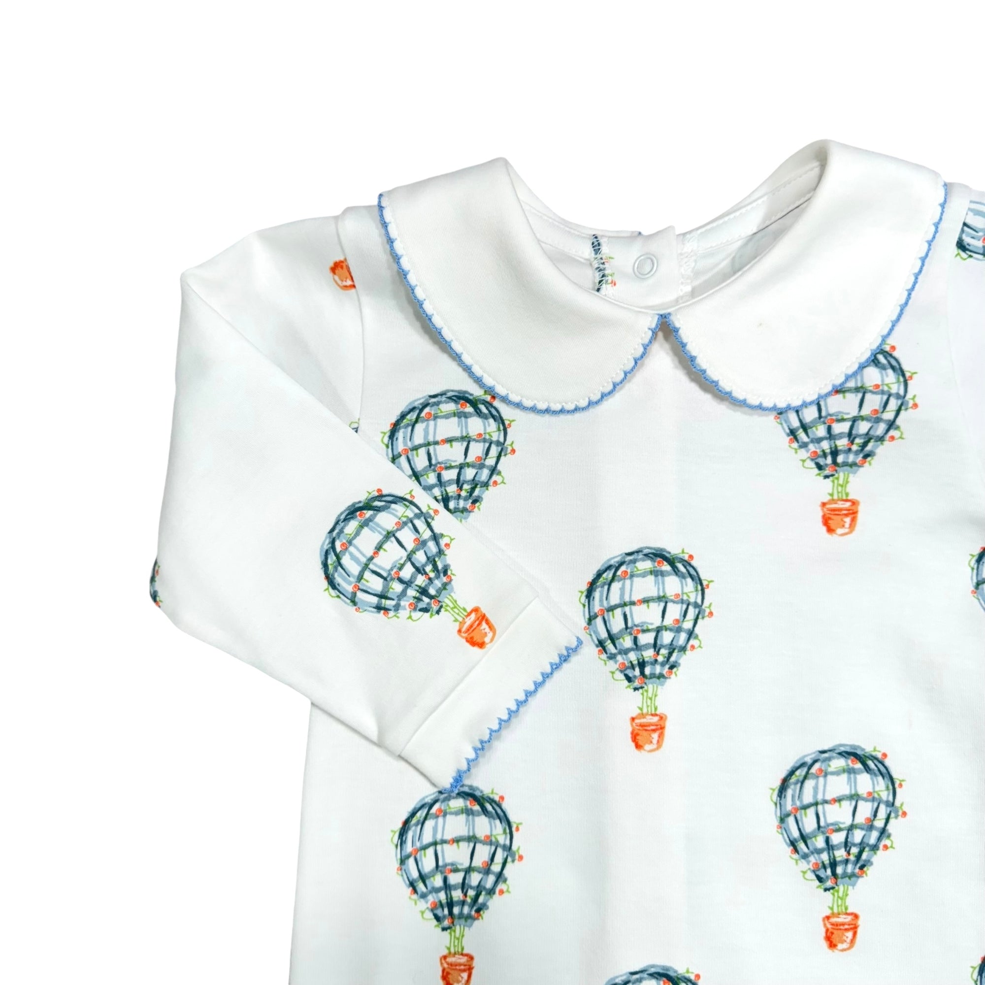 Boys Playsuit with Peter Pan Collar
