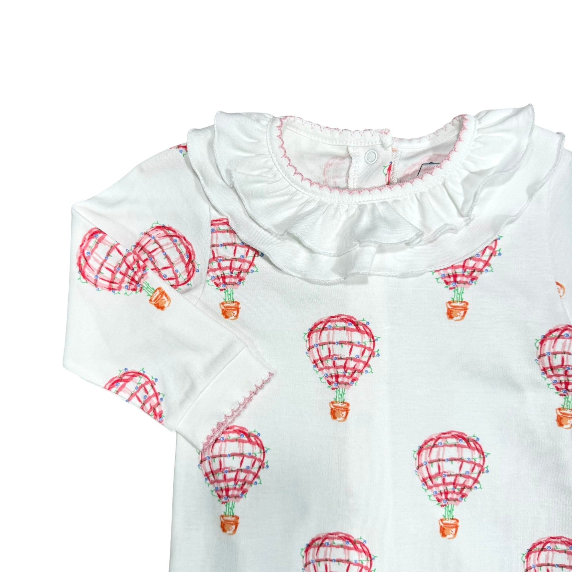 Girls Playsuit with Ruffle Collar