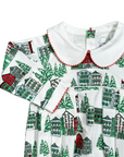 Long Sleeve Pleated Bubble