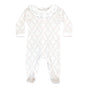 Heyward House Pink Lattice Ruffled Playsuit Front
