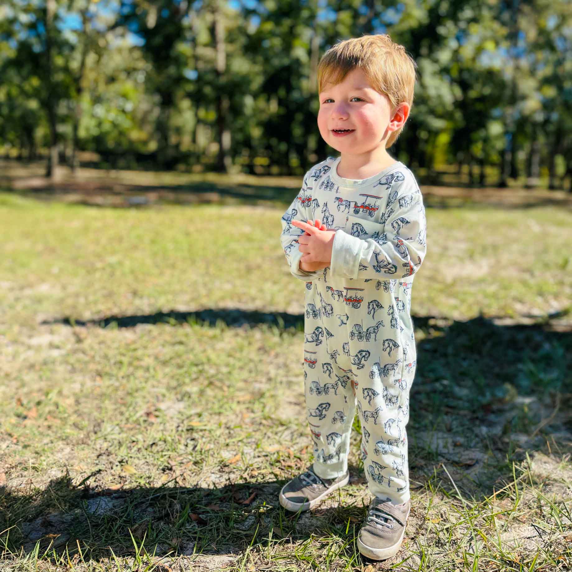 Boys Long Sleeve Playtime Romper