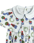 Long Sleeve Pleated Bubble