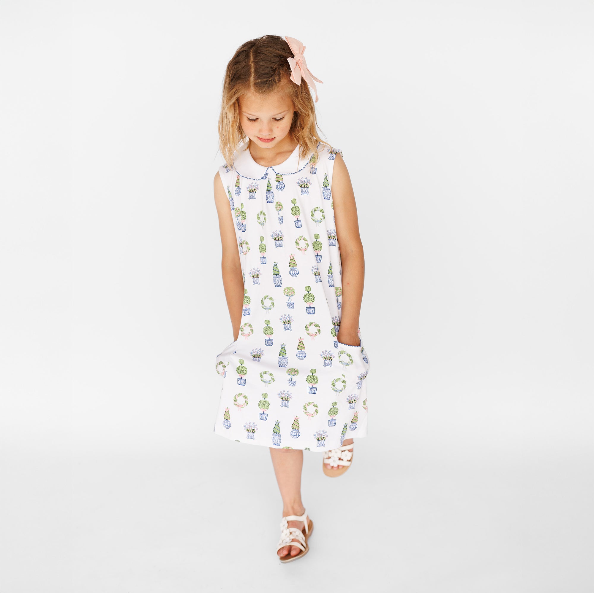 Sleeveless Pocket Twirl Dress