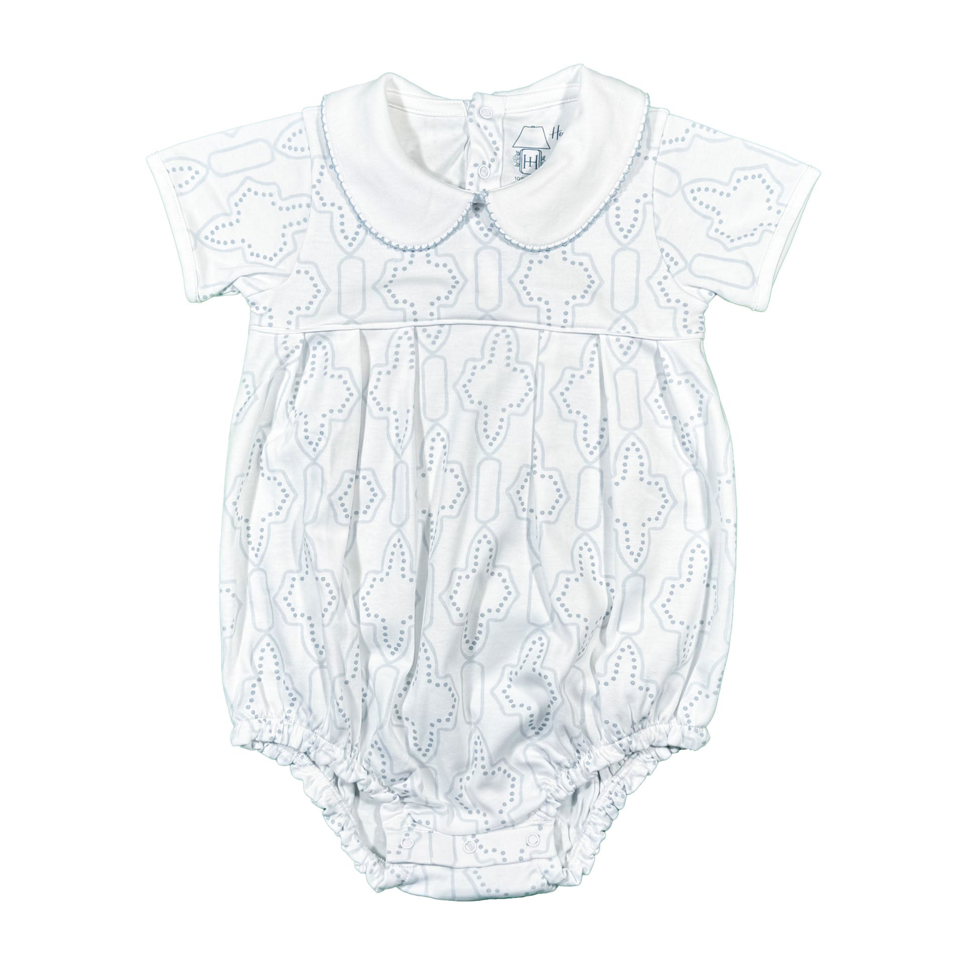 Boys Short Sleeve Pleated Bubble