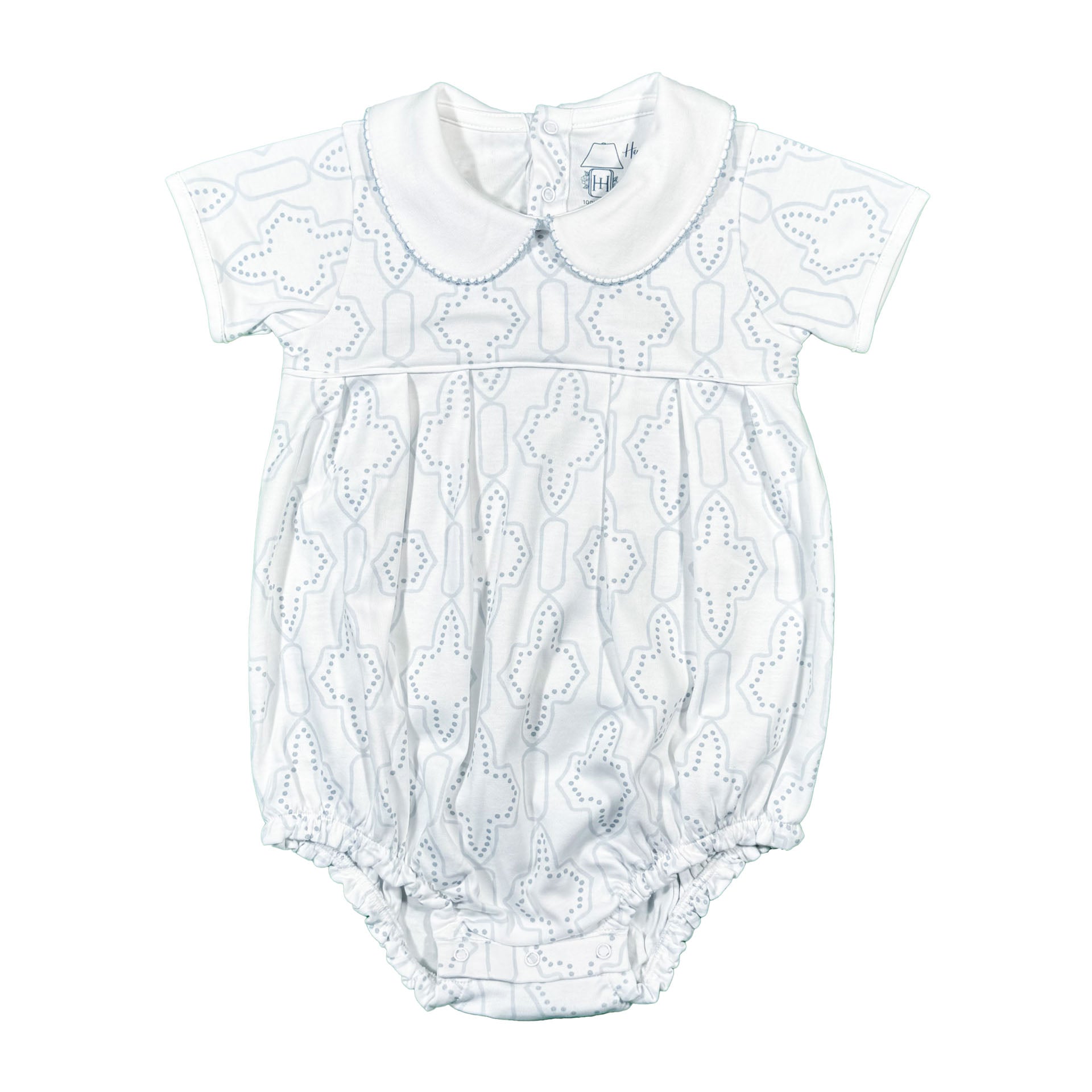 Boy Short Sleeve Pleated Bubble