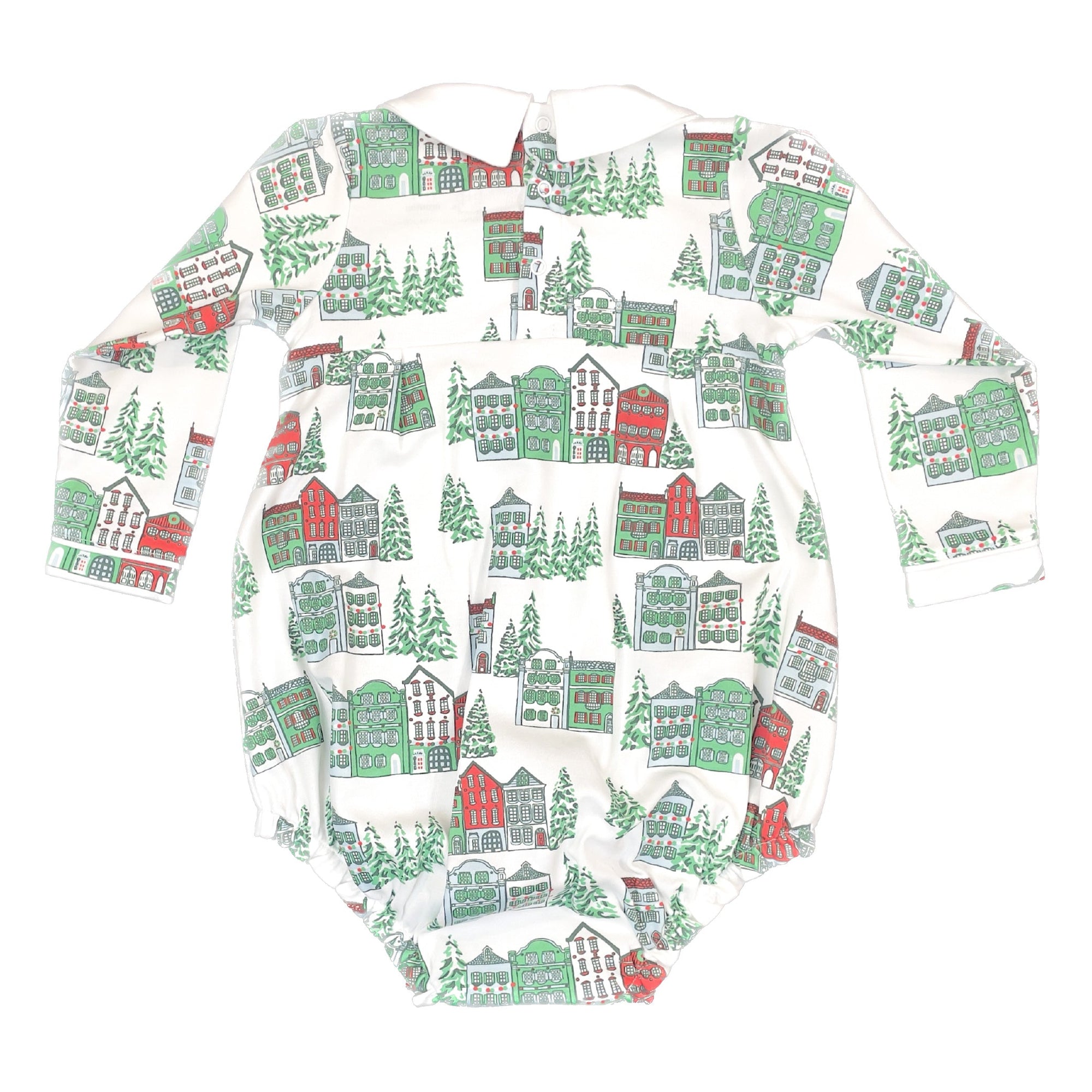 Long Sleeve Boys Pleated Bubble