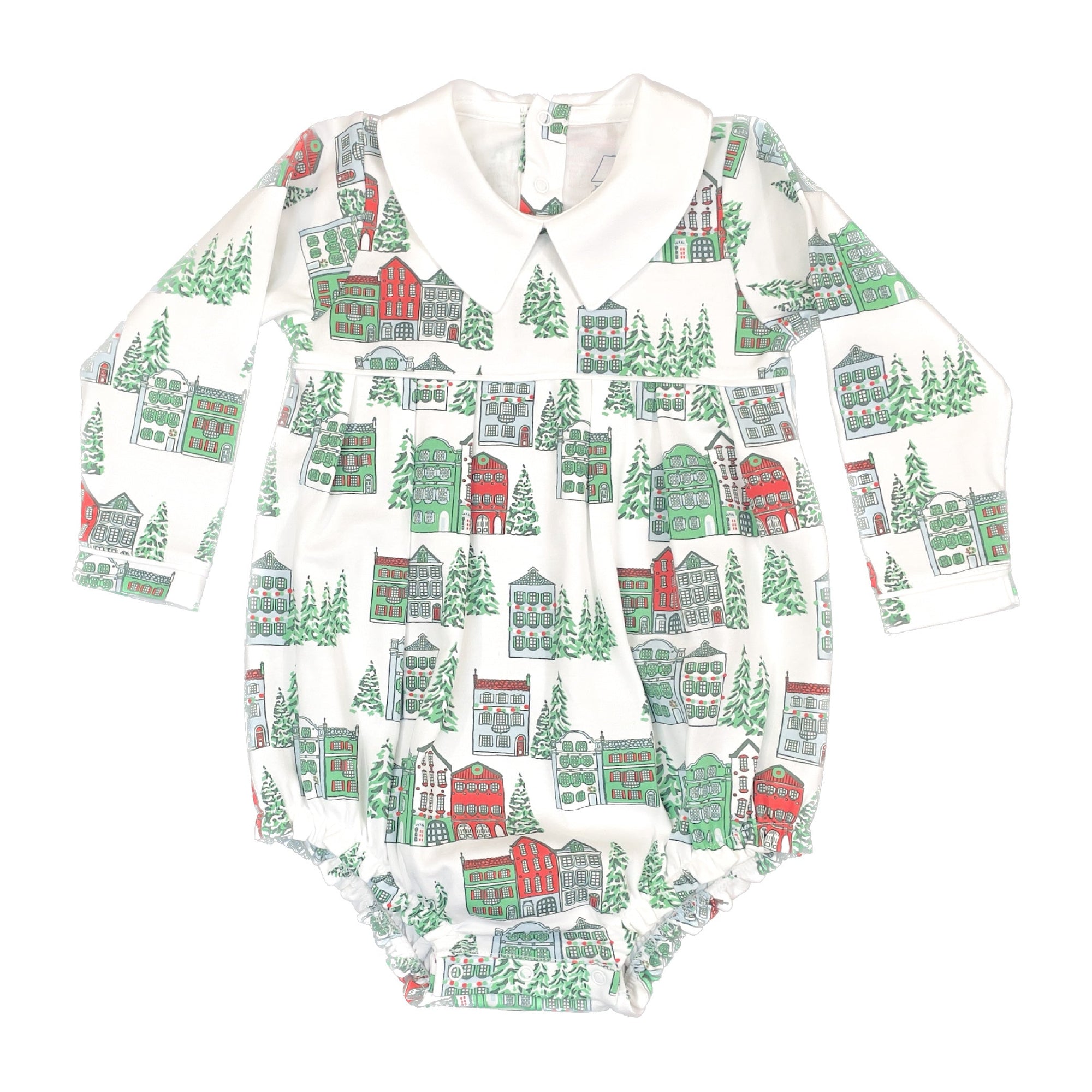 Long Sleeve Boys Pleated Bubble