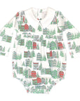 Long Sleeve Boys Pleated Bubble