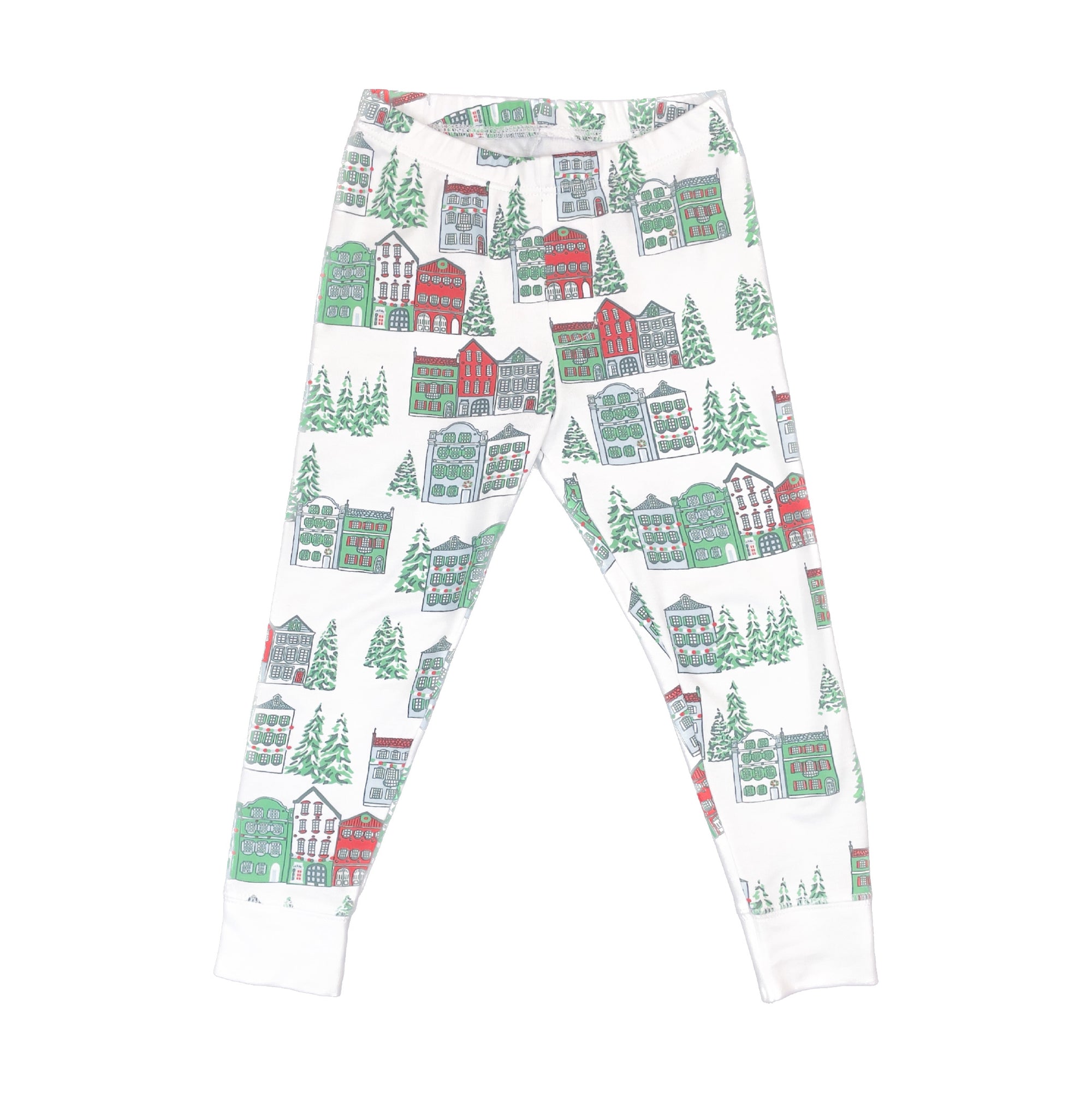 Heyward Houses Christmas Row Pima 2 Piece Pajama Set Bottoms