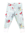 2 piece pajama set with equestrian horse print by Heyward House bottoms
