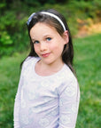 Little Girl wearing Heyward House 2 Piece Camellia Pajama Set