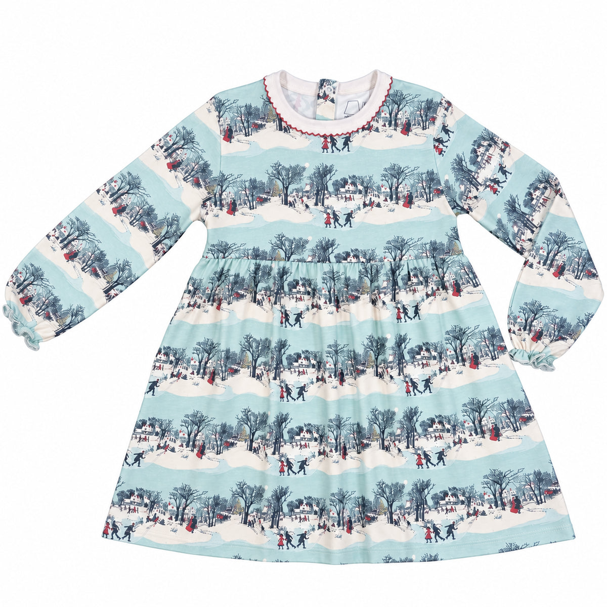 Heyward House Classic Christmas Village Long Sleeve Playtime Dress product photo