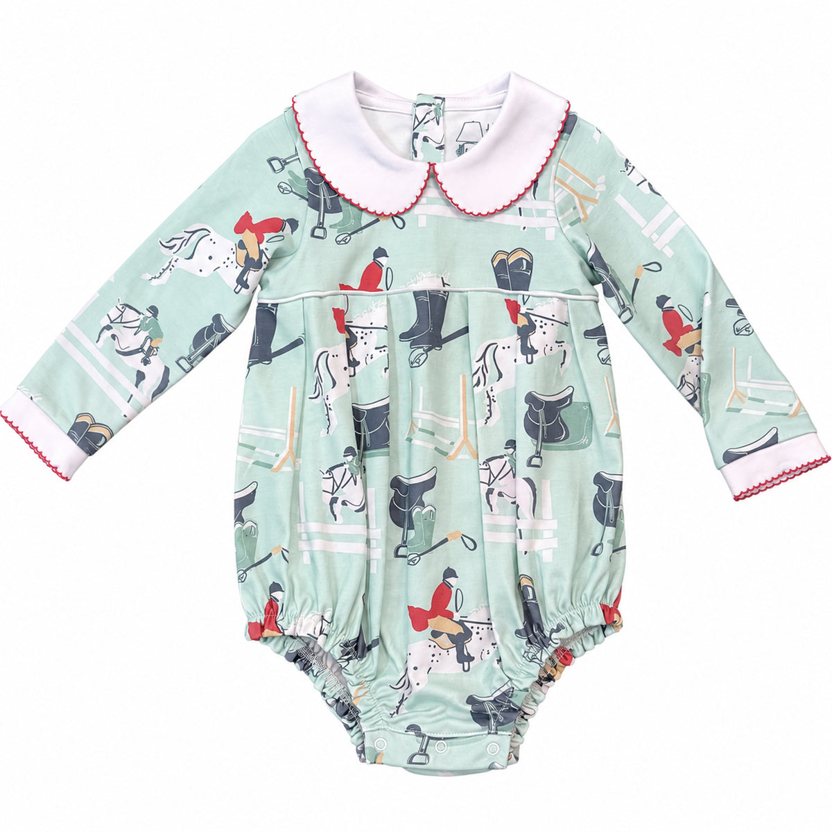 Heyward House Classic Equestrian (Green) Long Sleeve Bubble product photo