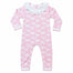 Heyward House Pretty Pink Pumpkins Girls Ruffle Collar Playsuit product photo