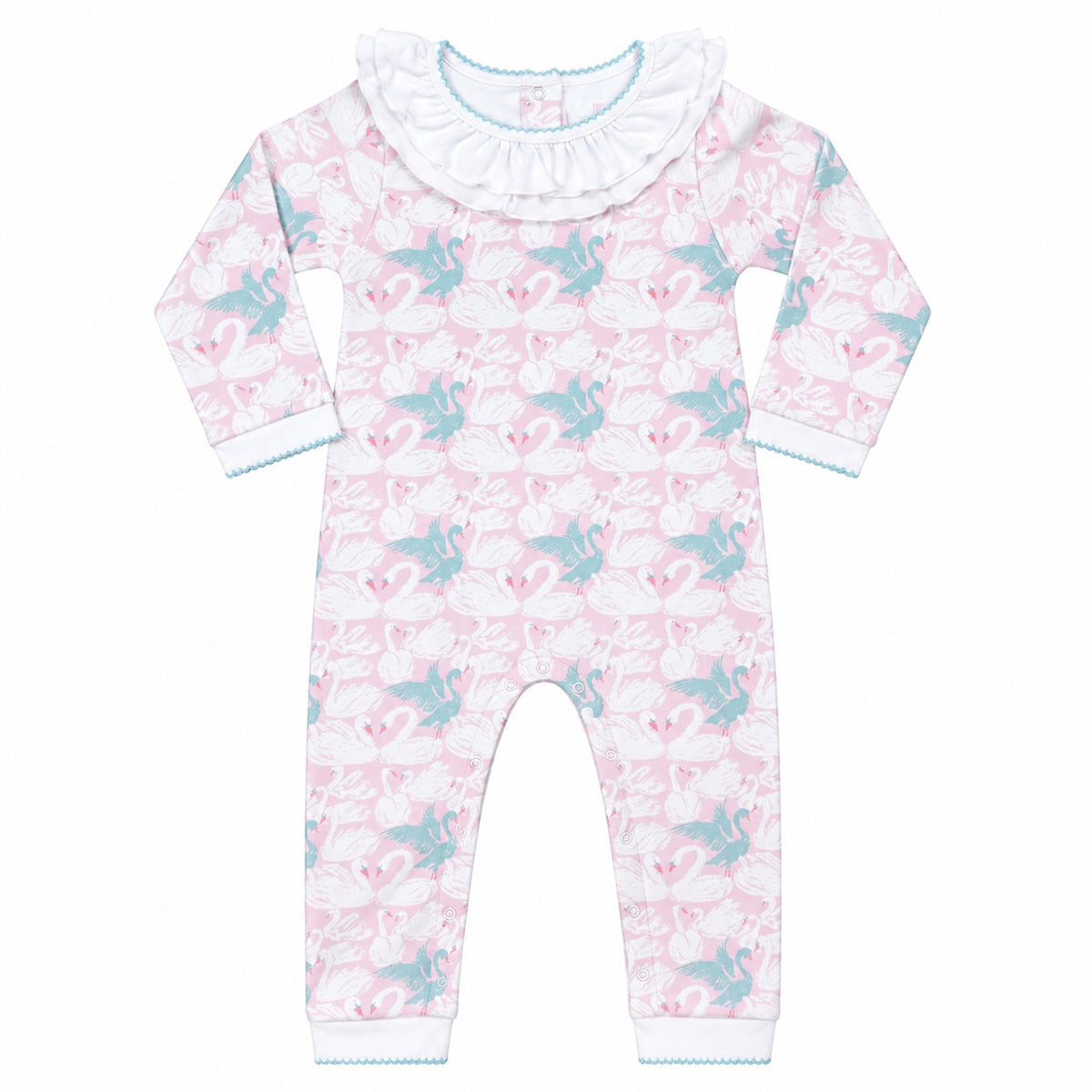 Heyward House Swan Lake Girls Ruffle Collar Playsuit product photo