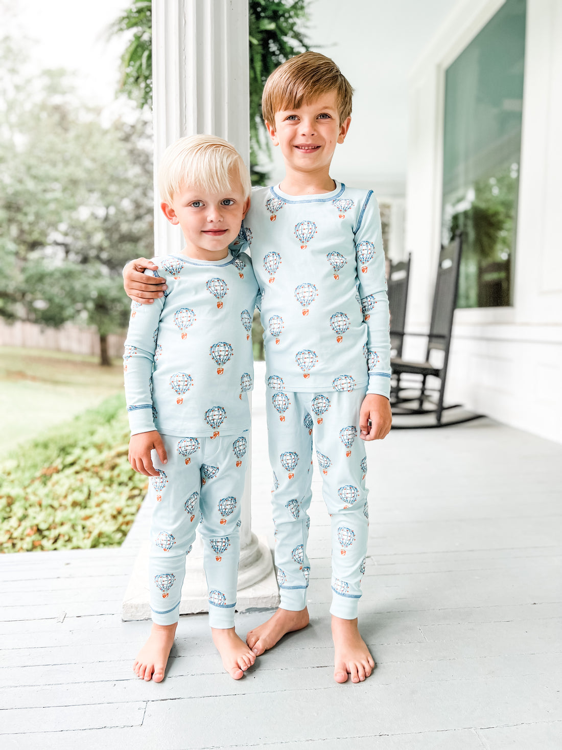 Little Boys Wearing Heyward House 2 piece Pajama