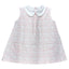 Pink Scallop sleeveless pocket twirl dress featuring charming and playful prints.