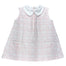 Pink Scallop sleeveless pocket twirl dress featuring charming and playful prints.