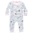Girls Footless Playsuit with Ruffle Collar