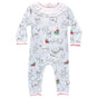 Girls Footless Playsuit with Ruffle Collar