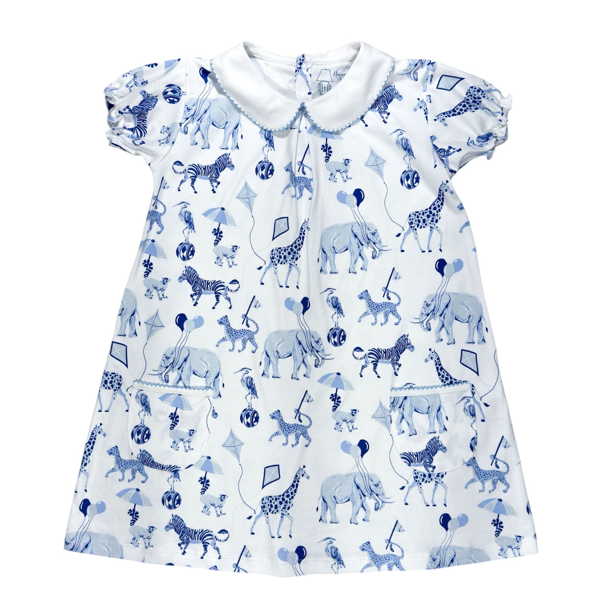 Chinoiserie Safari SS Pocket Twirl Dress | Elegant and Playful Children's Clothing | Heyward House Chinoiserie Safari / 4T Chinoiserie Safari SS Pocket Twirl Dress | Elegant and Playful Children's Clothing | Heyward House Chinoiserie Safari / 4T