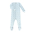 Blue Scallop footed pajama featuring charming and playful prints.