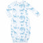 Heyward House Blue Bubblegum Safari Baby Gown product photo