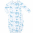 Heyward House Blue Bubblegum Safari Baby Gown product photo