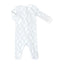 soft pima cotton pajama with blue lattice print by Heyward House front view