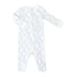 soft pima cotton pajama with blue lattice print by Heyward House front view